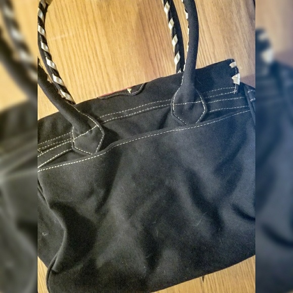 **RARE** Betsey Johnson Bag/Blue With Buttons - Picture 4 of 5